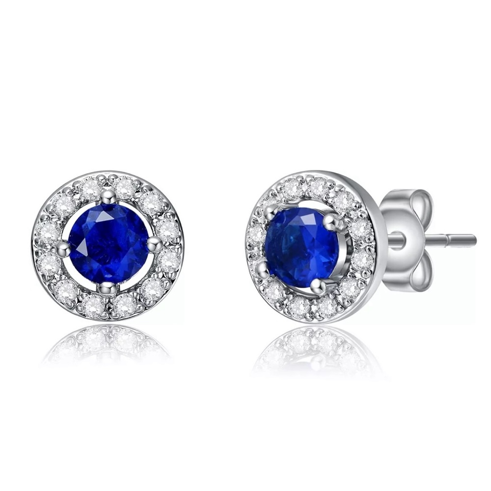 SALE! Rachel Glauber Elegant Halo Stud Earrings NWT